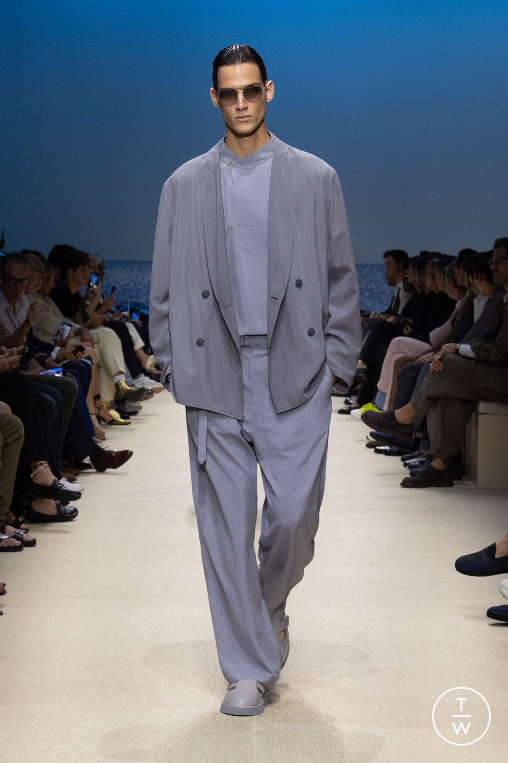 Fashion Week Milan Spring/Summer 2026 look 62 de la collection Giorgio Armani menswear