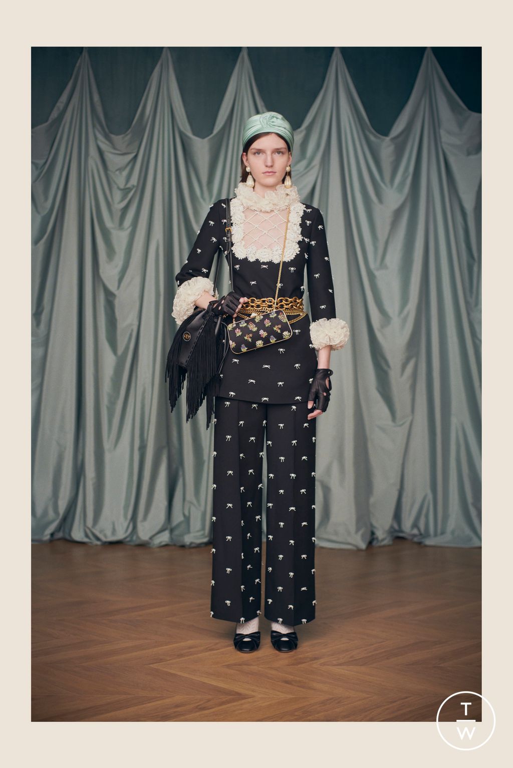 Fashion Week Paris Resort 2025 look 61 from the Valentino collection womenswear