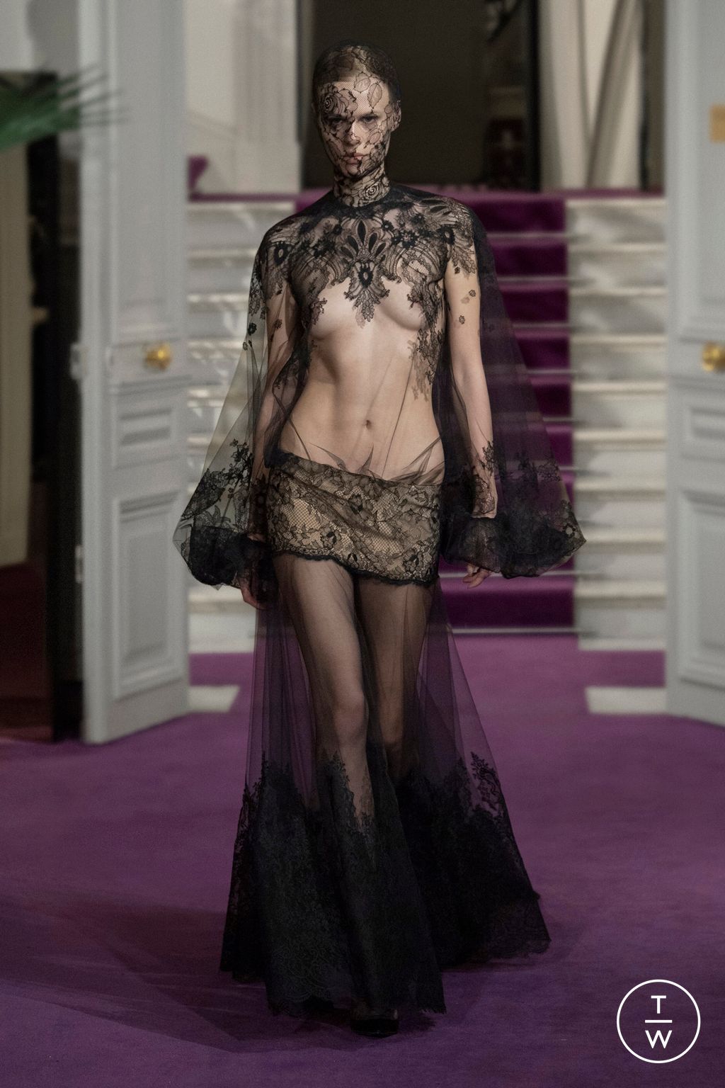 Fashion Week Paris Spring/Summer 2024 look 63 from the Valentino collection couture
