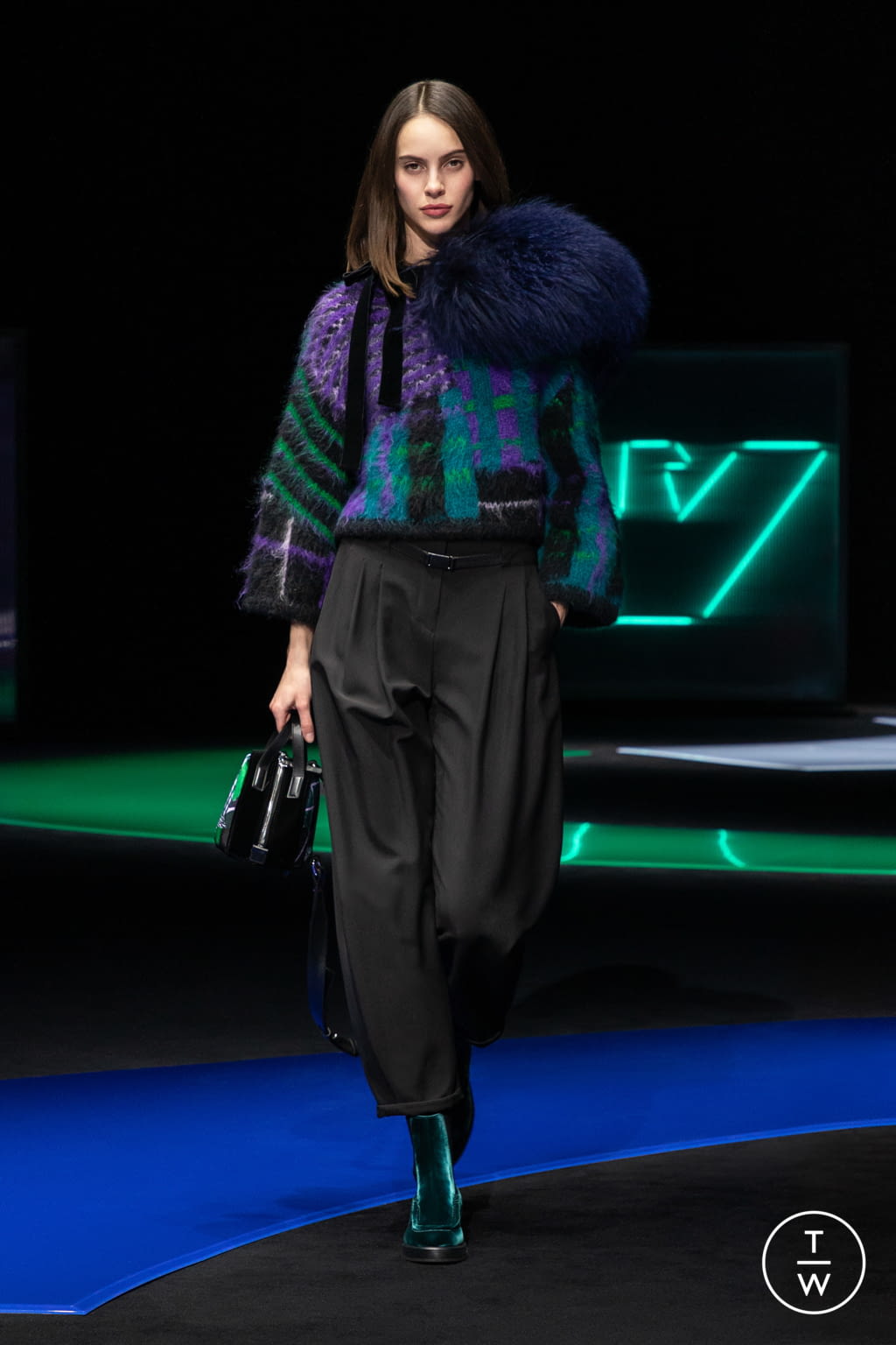 Fashion Week Milan Fall/Winter 2021 look 64 from the Emporio Armani collection womenswear