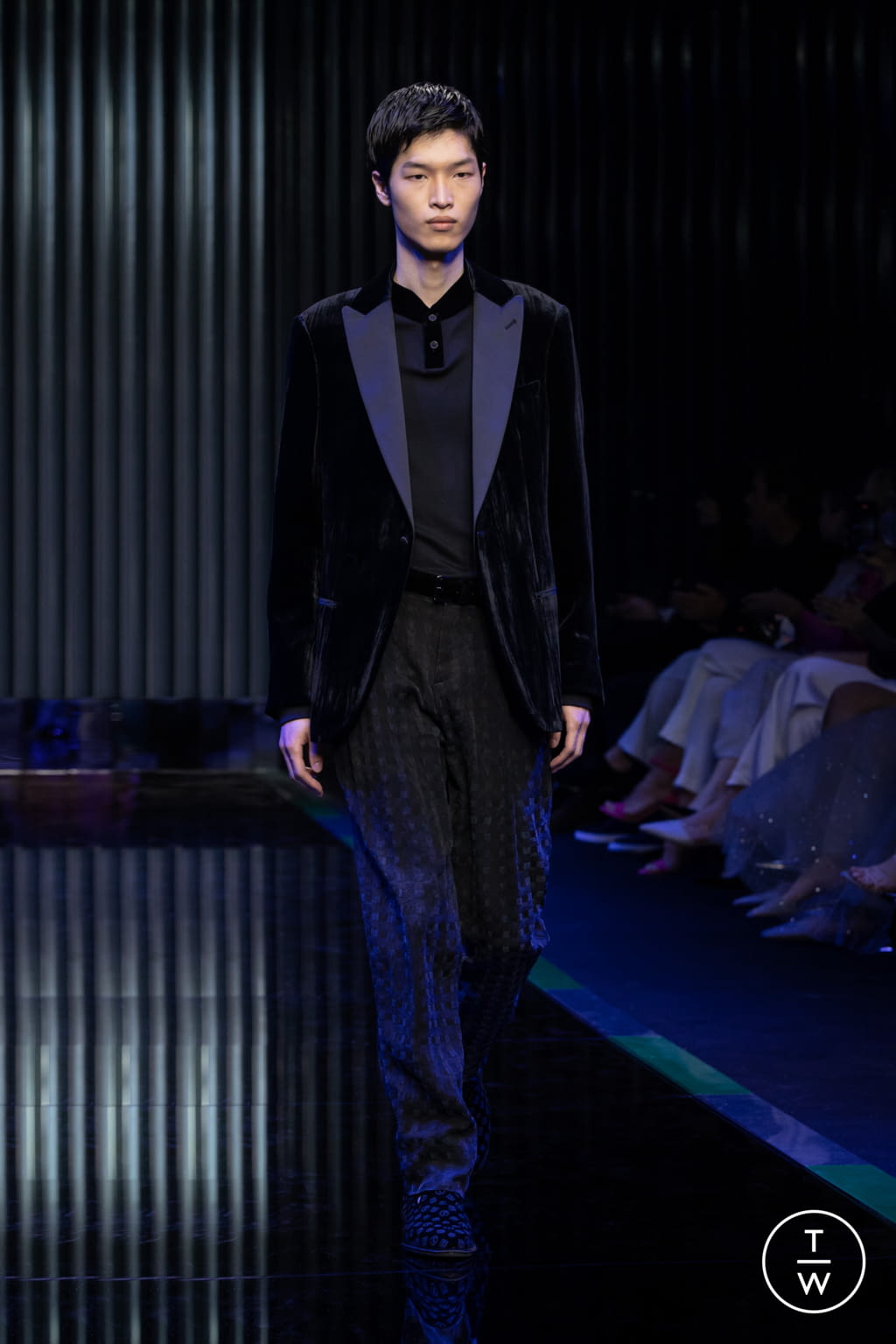 Fashion Week Milan Fall/Winter 2022 look 64 from the Giorgio Armani collection womenswear