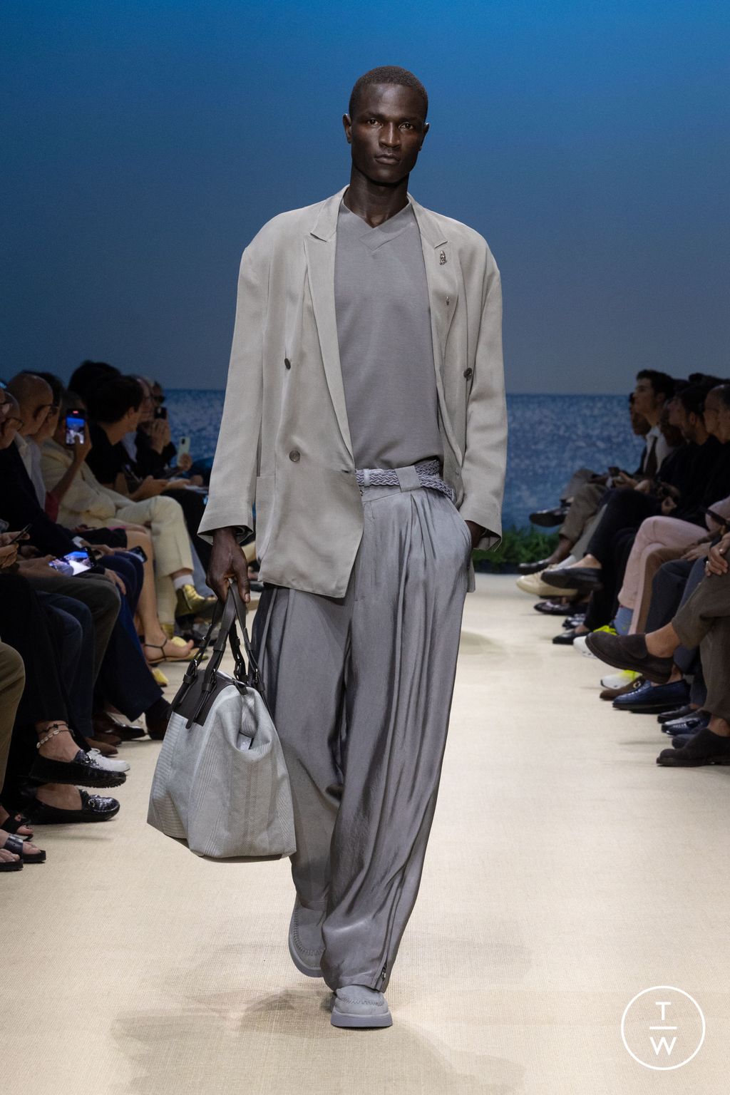 Fashion Week Milan Spring/Summer 2026 look 64 de la collection Giorgio Armani menswear