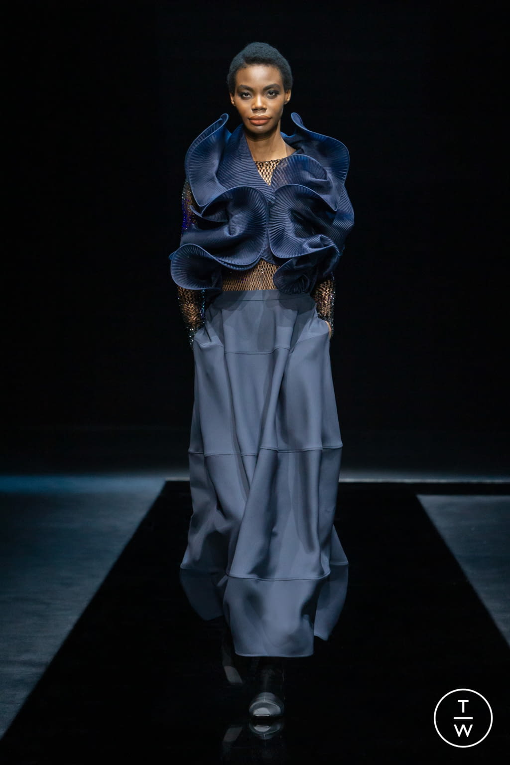 Fashion Week Milan Fall/Winter 2021 look 65 from the Giorgio Armani collection womenswear