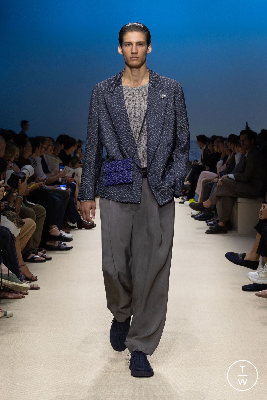 Fashion Week Milan Spring/Summer 2026 look 66 de la collection Giorgio Armani menswear