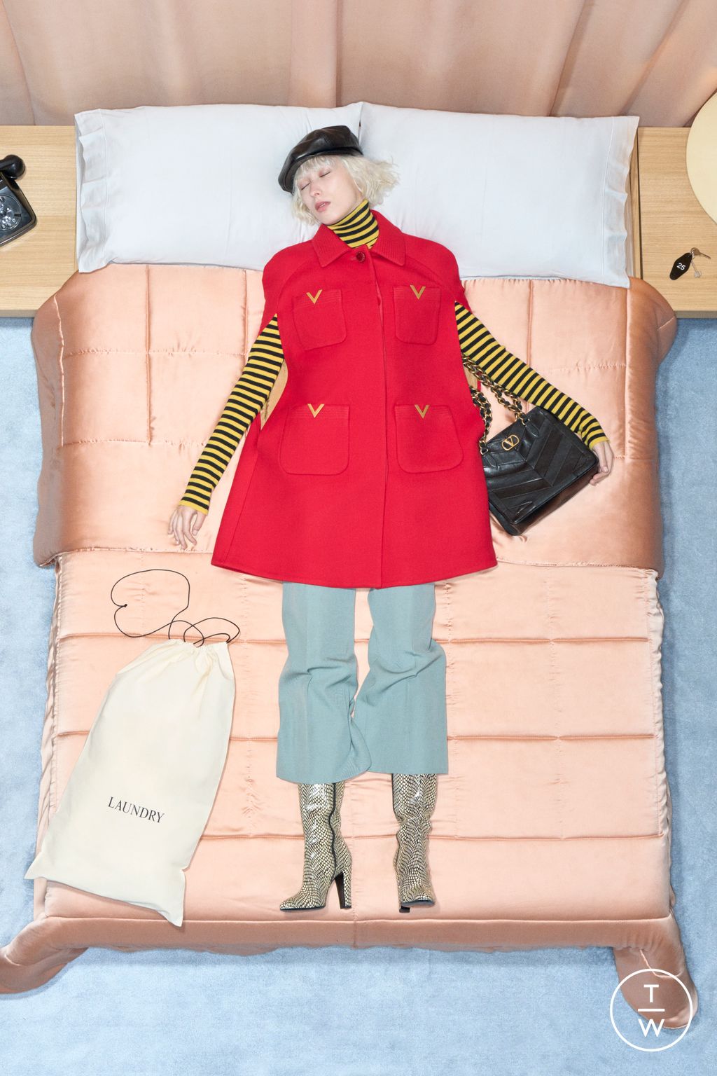 Fashion Week Paris Resort 2026 look 65 from the Valentino collection womenswear