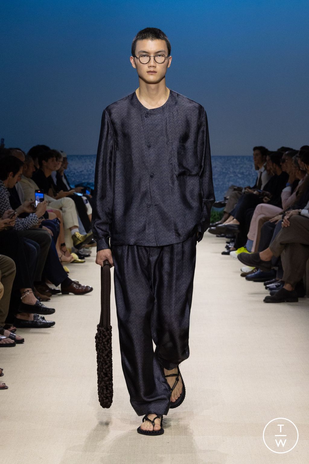 Fashion Week Milan Spring/Summer 2026 look 69 de la collection Giorgio Armani menswear