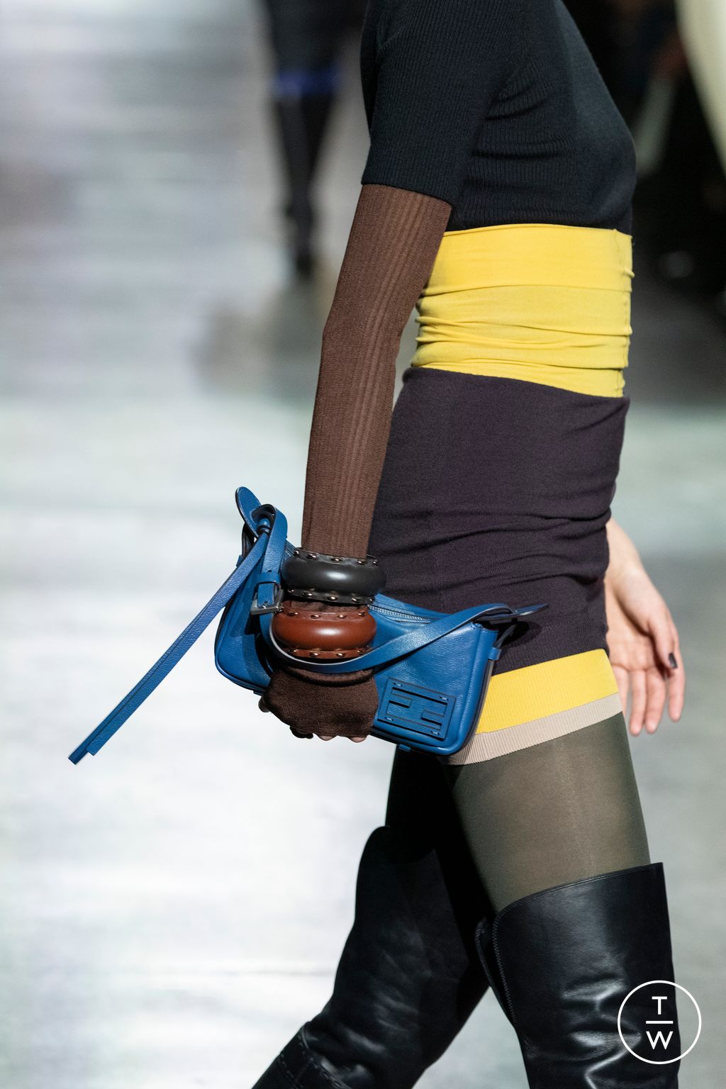 Fashion Week Milan Fall/Winter 2024 look 5 from the Fendi collection womenswear accessories