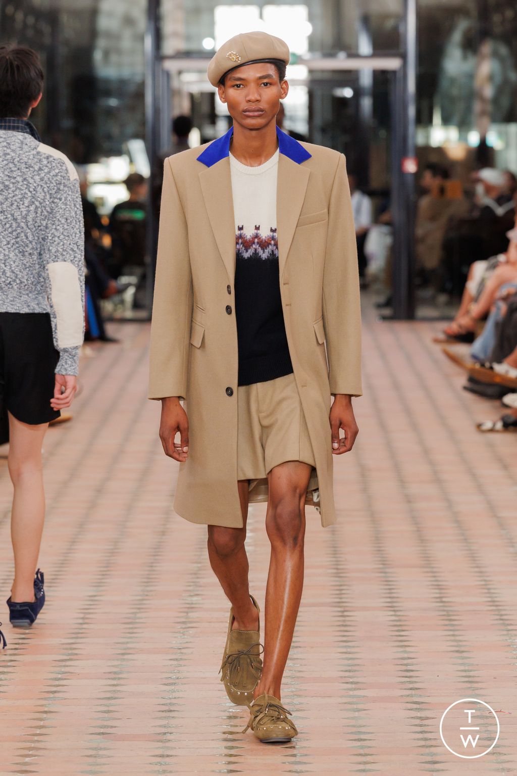 Fashion Week Paris Spring/Summer 2026 look 6 from the Wales Bonner collection menswear