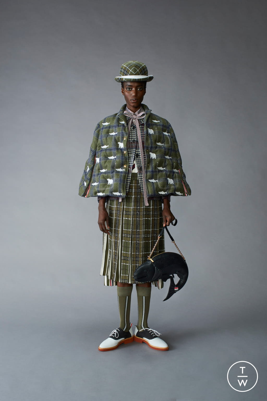 Fashion Week Paris Pre-Fall 2021 look 7 from the Thom Browne collection womenswear