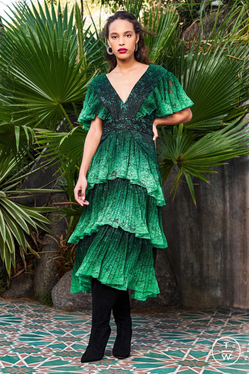 Fashion Week New York Pre-Fall 2020 look 8 from the Tadashi Shoji collection 女装