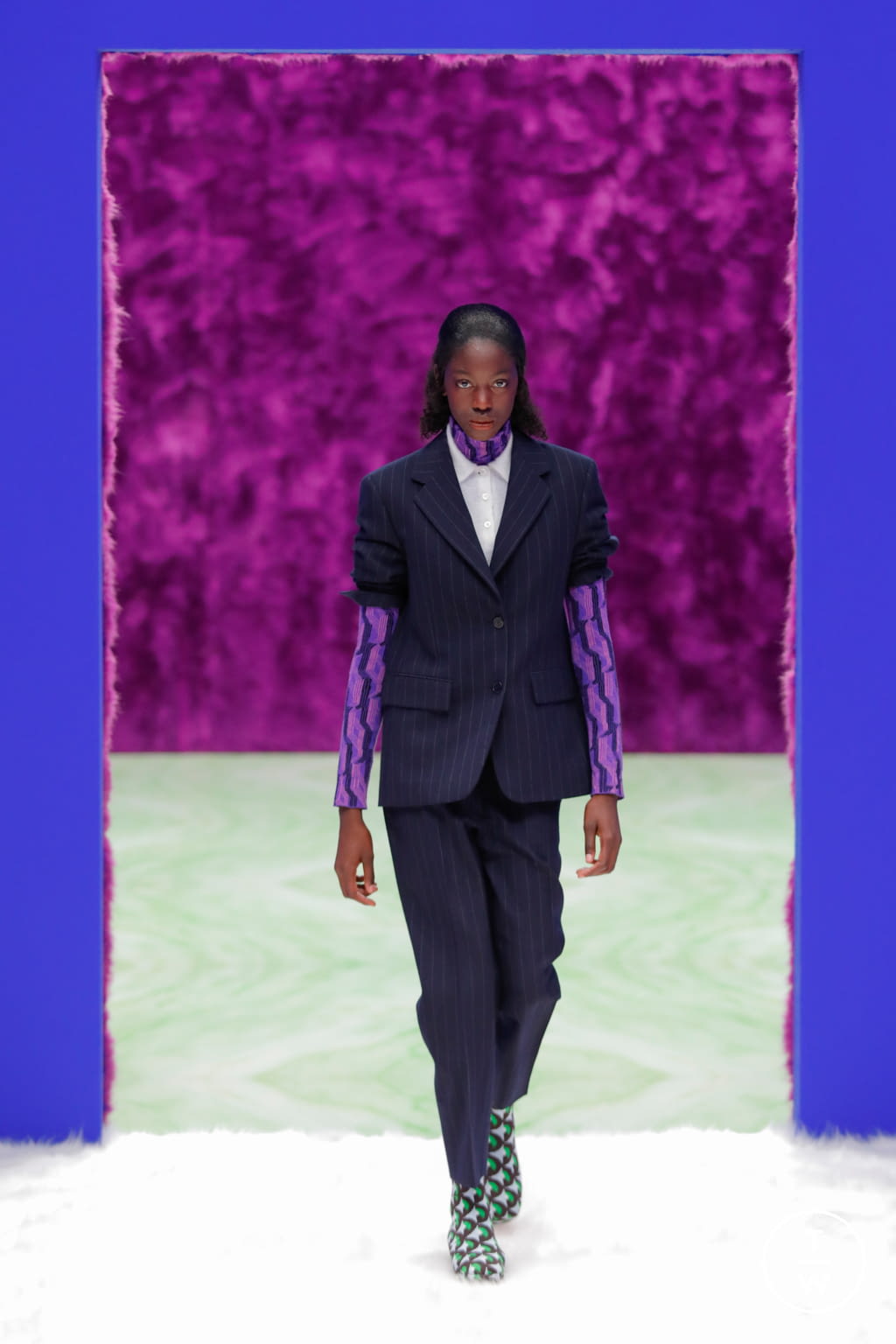Fashion Week Milan Fall/Winter 2021 look 7 de la collection Prada womenswear