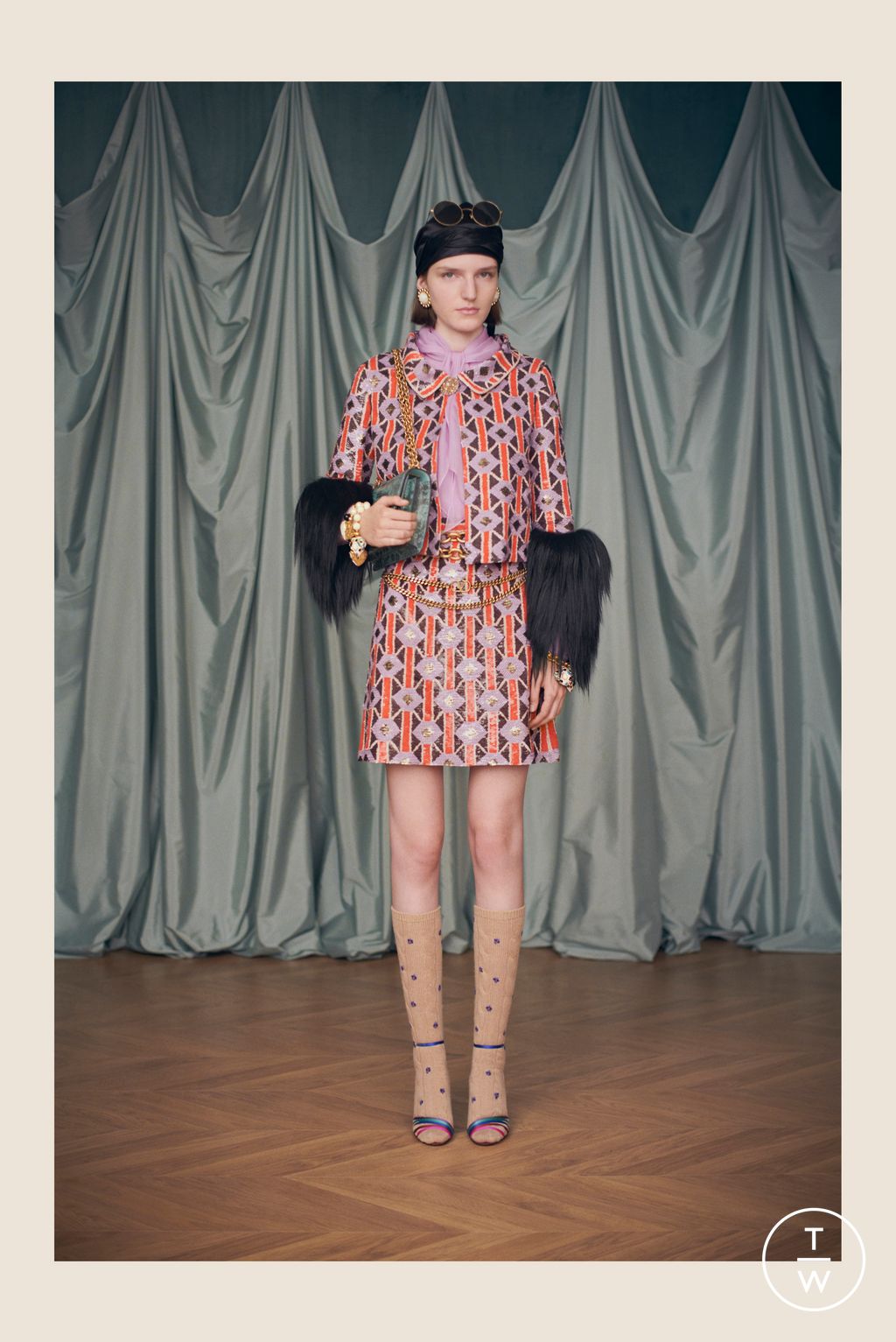 Fashion Week Paris Resort 2025 look 69 from the Valentino collection womenswear