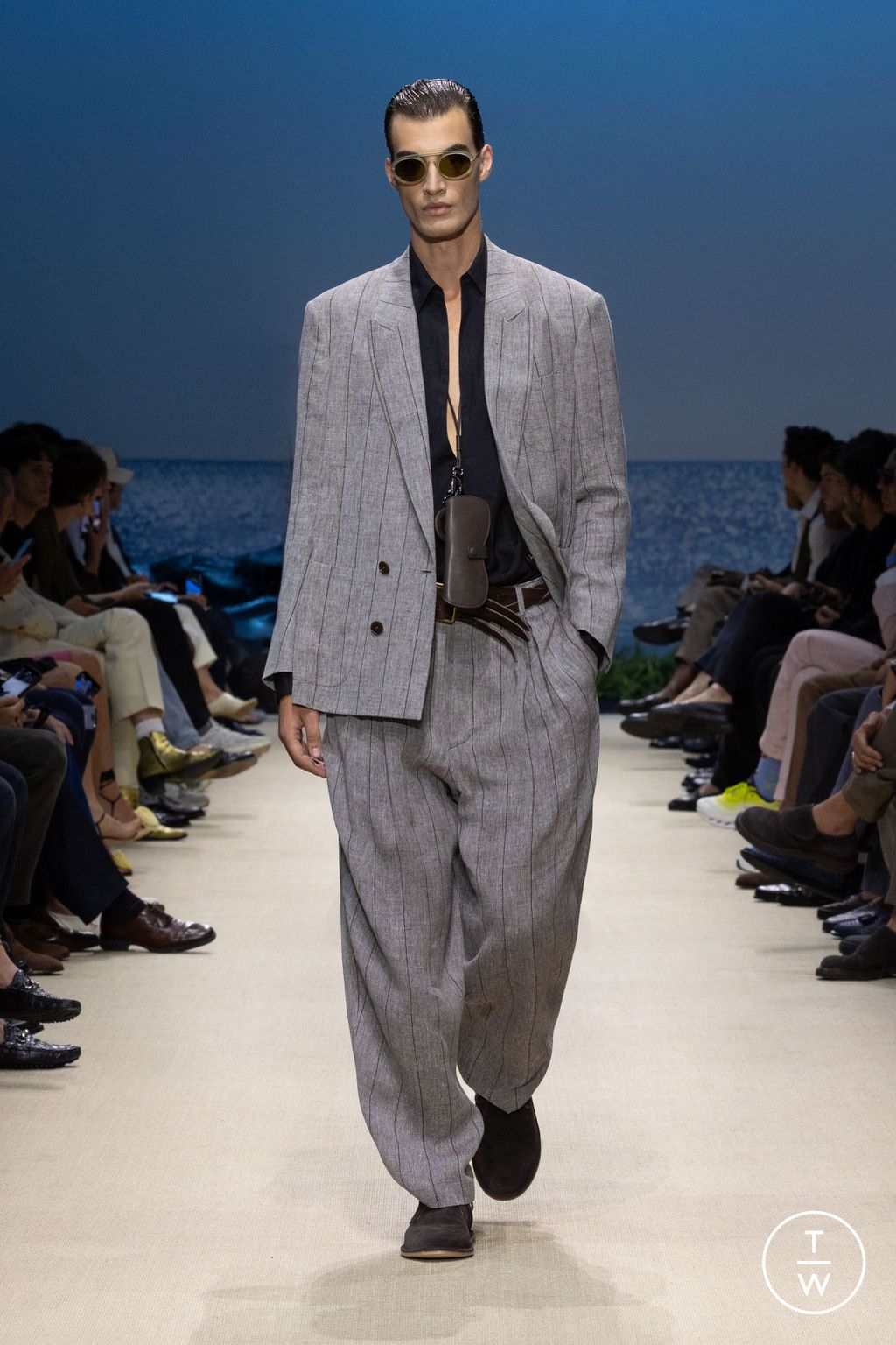 Fashion Week Milan Spring/Summer 2026 look 71 de la collection Giorgio Armani menswear