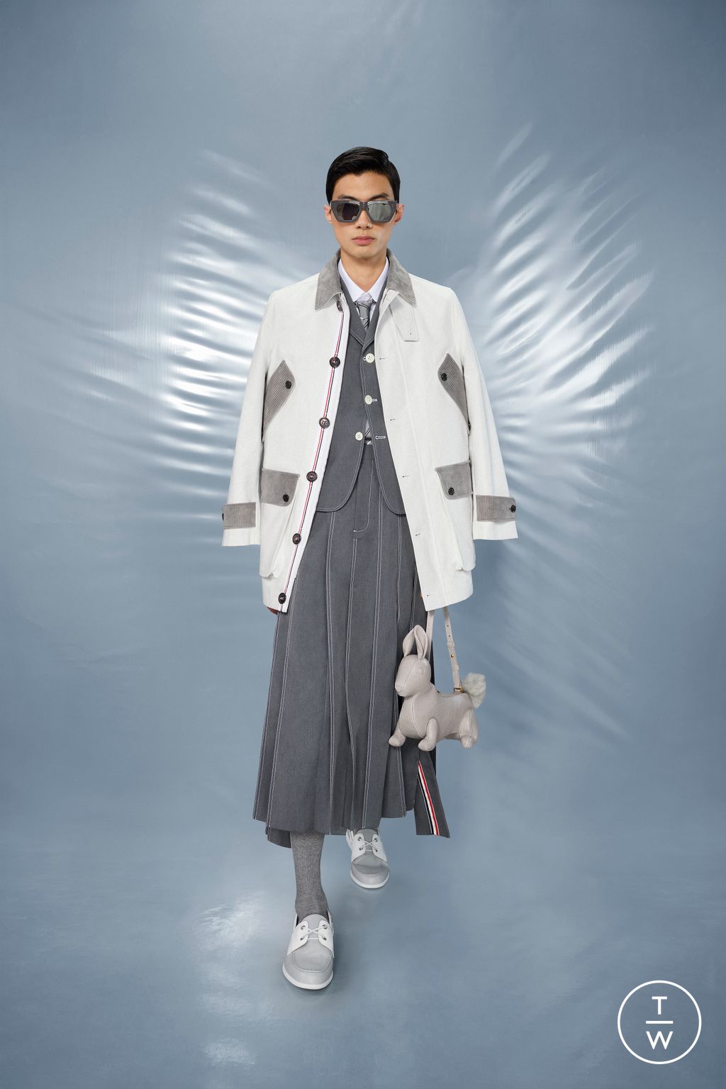 Fashion Week New York Resort 2025 look 8 from the Thom Browne collection menswear
