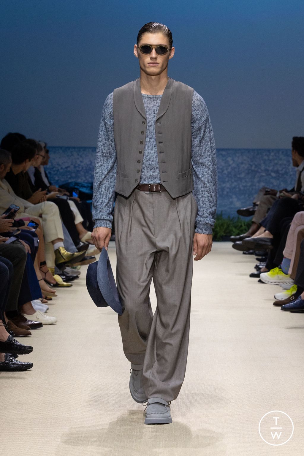 Fashion Week Milan Spring/Summer 2026 look 73 de la collection Giorgio Armani menswear