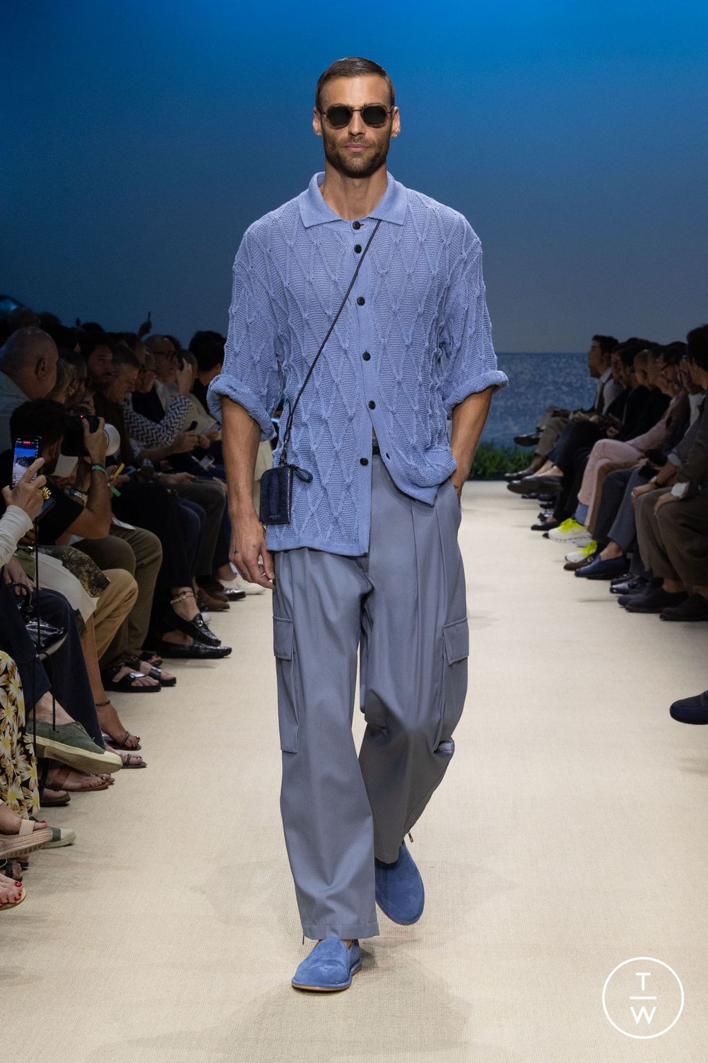 Fashion Week Milan Spring/Summer 2026 look 74 from the Giorgio Armani collection menswear
