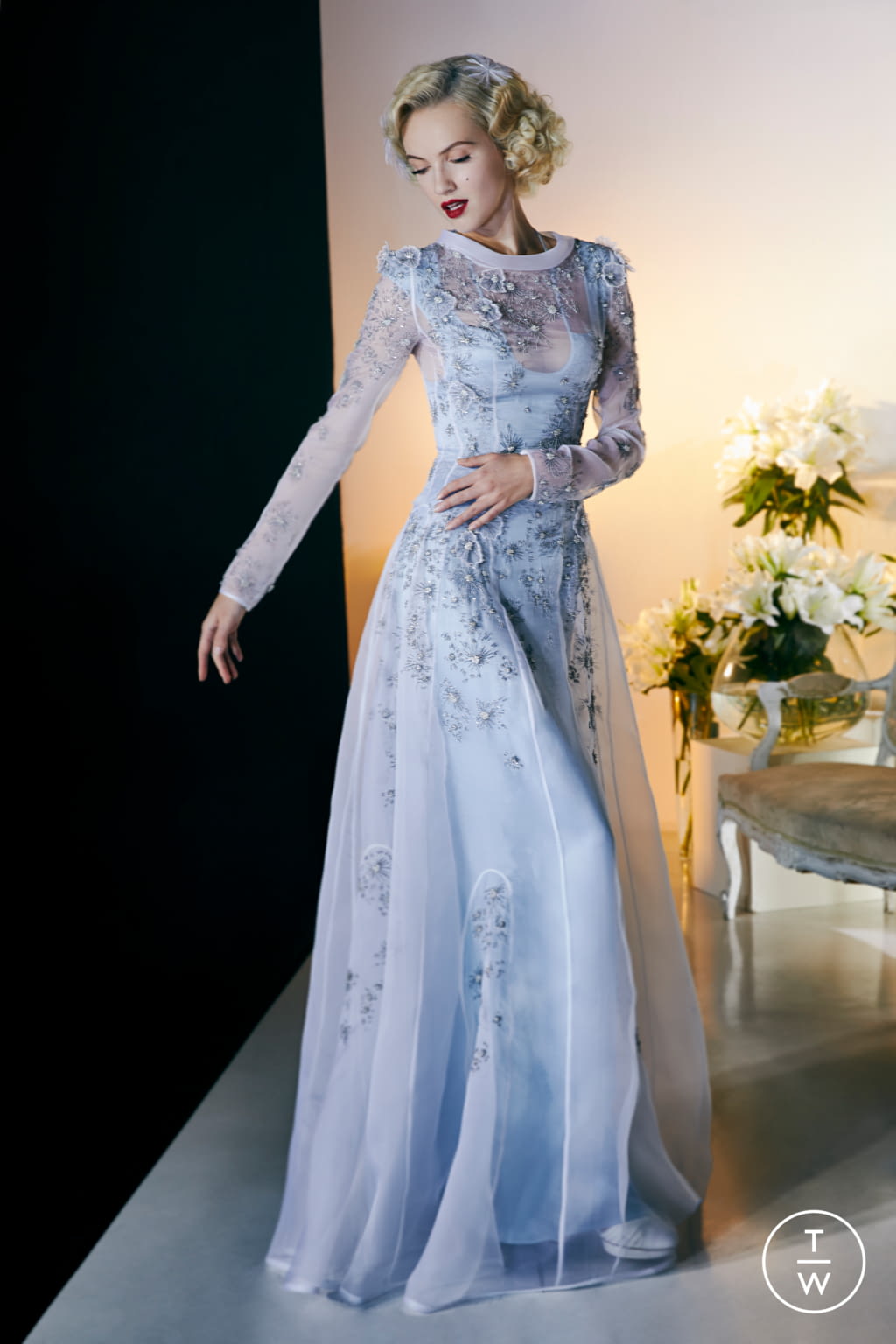 Fashion Week Paris Spring/Summer 2021 look 79 de la collection Julien Fournié couture