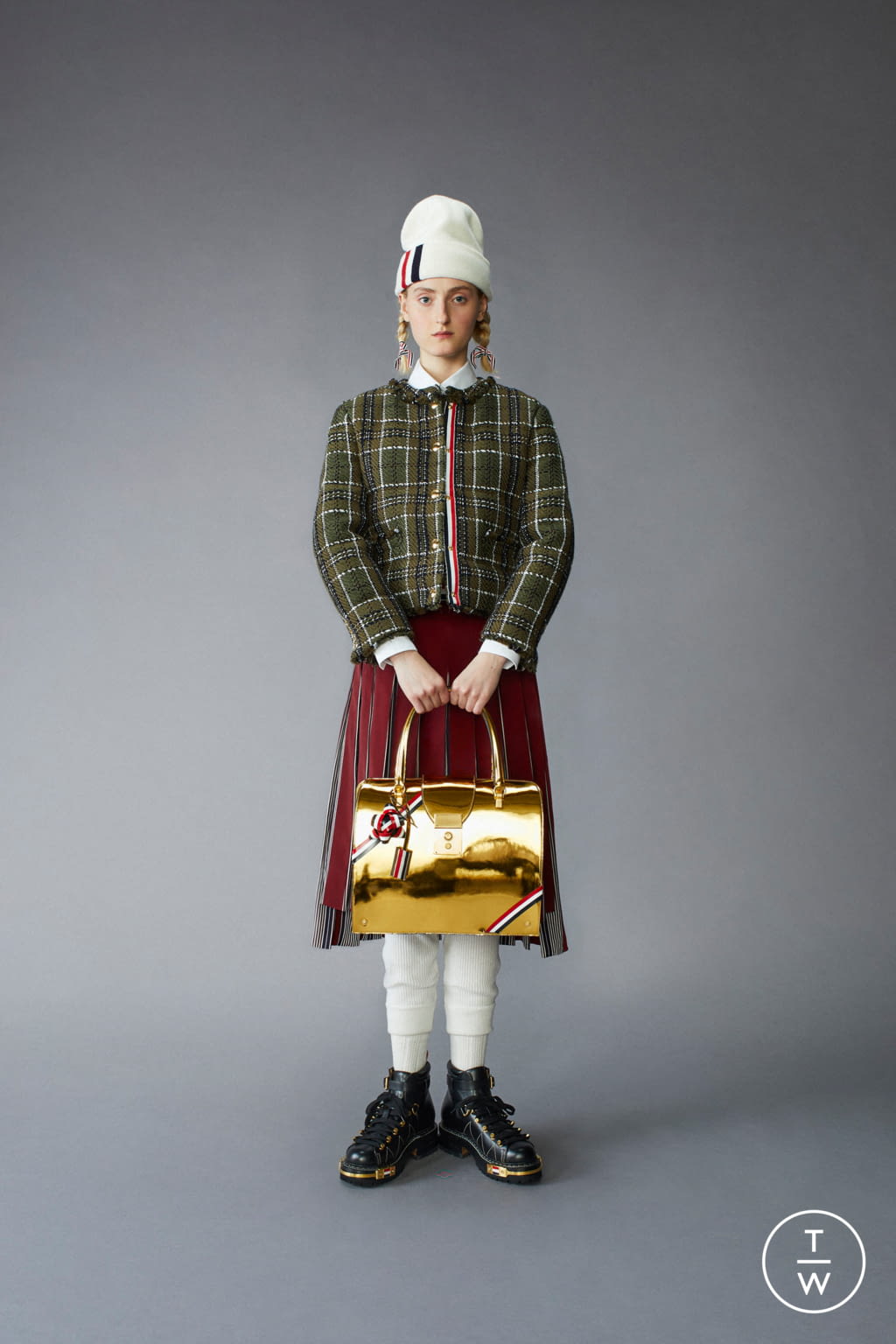 Fashion Week Paris Pre-Fall 2021 look 8 from the Thom Browne collection womenswear