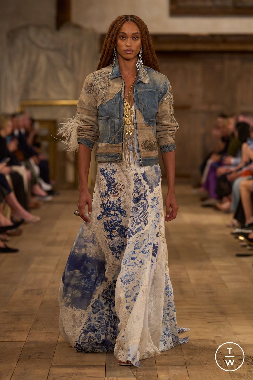 Fashion Week New York Spring/Summer 2024 look 8 from the Ralph Lauren collection 女装