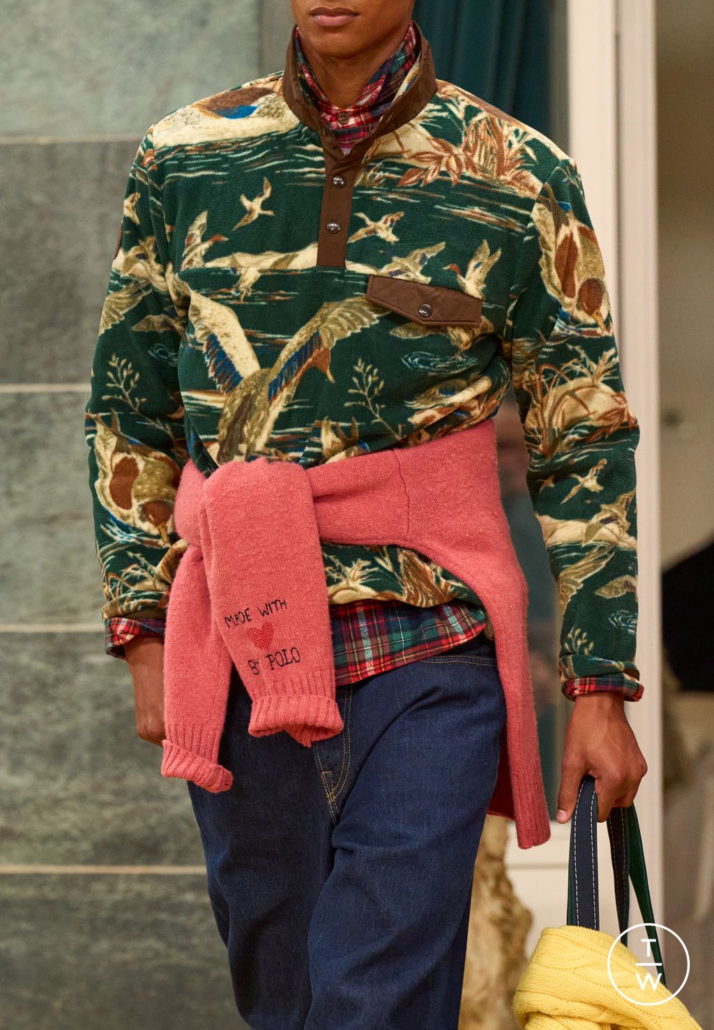 Fashion Week Milan Fall/Winter 2026 look 8 from the Polo Ralph Lauren collection menswear accessories