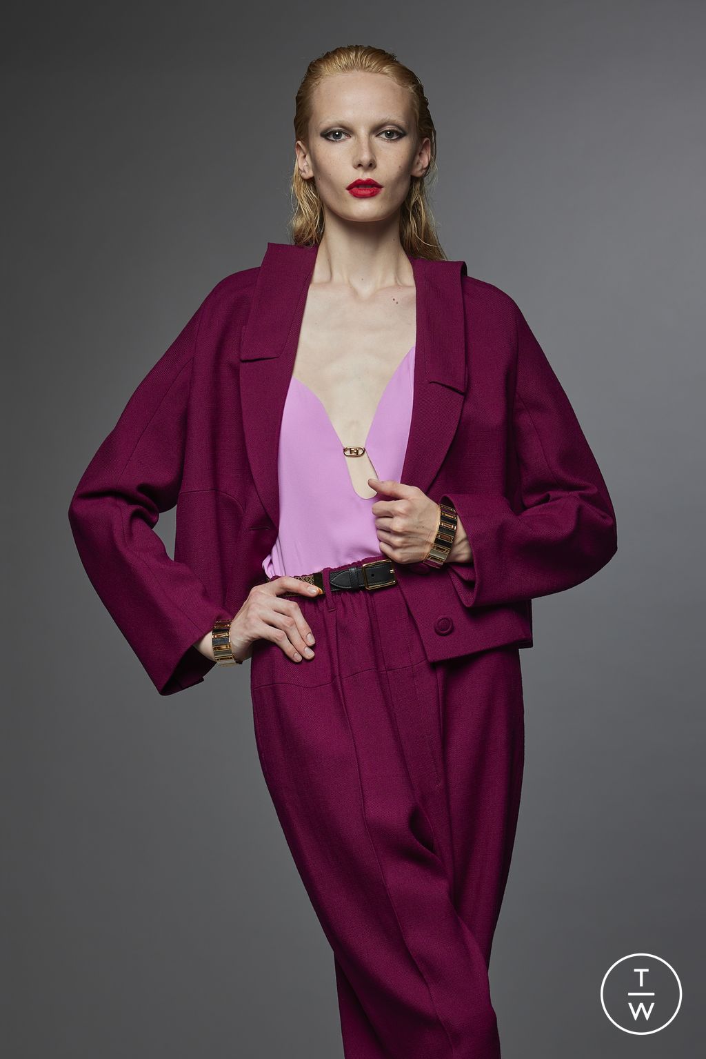 Fashion Week Milan Resort 2024 look 8 from the Fendi collection womenswear
