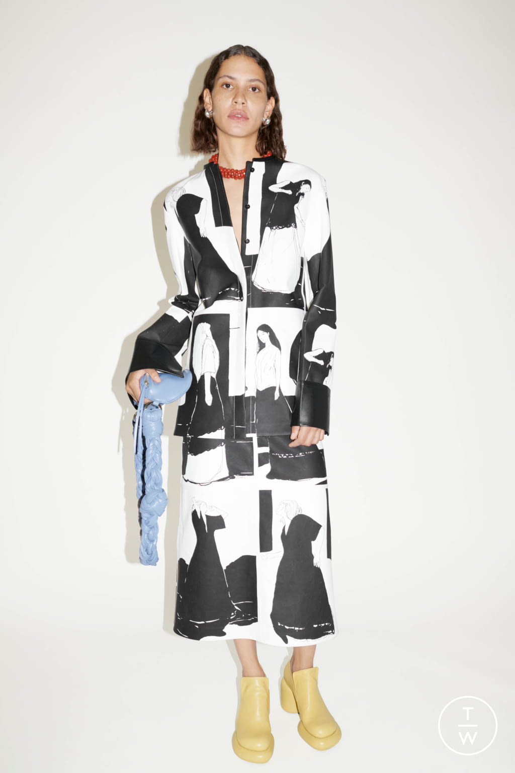 Fashion Week Milan Resort 2022 look 8 from the Jil Sander collection womenswear