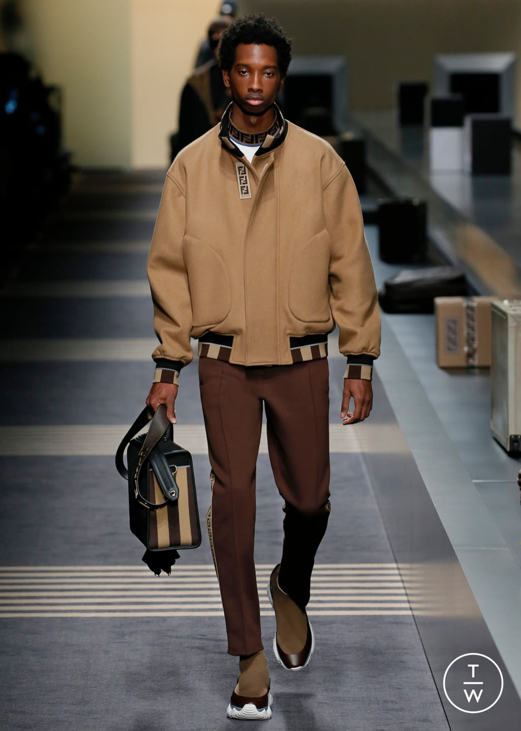 Fashion Week Milan Fall/Winter 2018 look 8 from the Fendi collection menswear