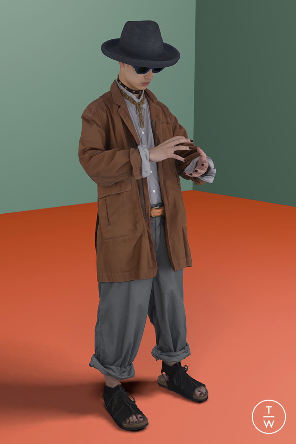 Fashion Week Paris Spring/Summer 2021 look 8 from the Undercover collection menswear