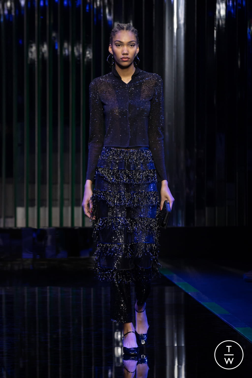 Fashion Week Milan Fall/Winter 2022 look 81 from the Giorgio Armani collection 女装