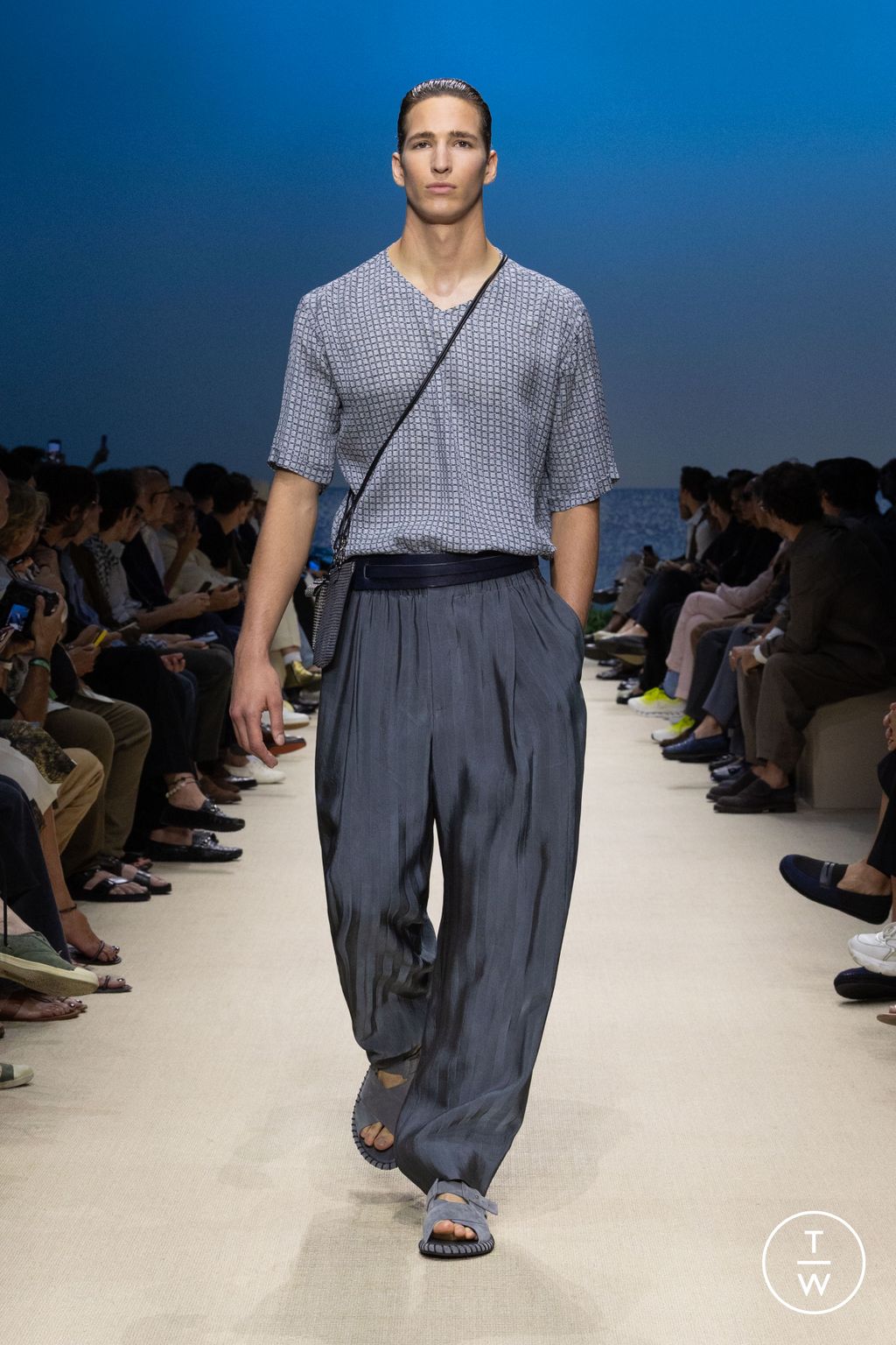 Fashion Week Milan Spring/Summer 2026 look 81 de la collection Giorgio Armani menswear