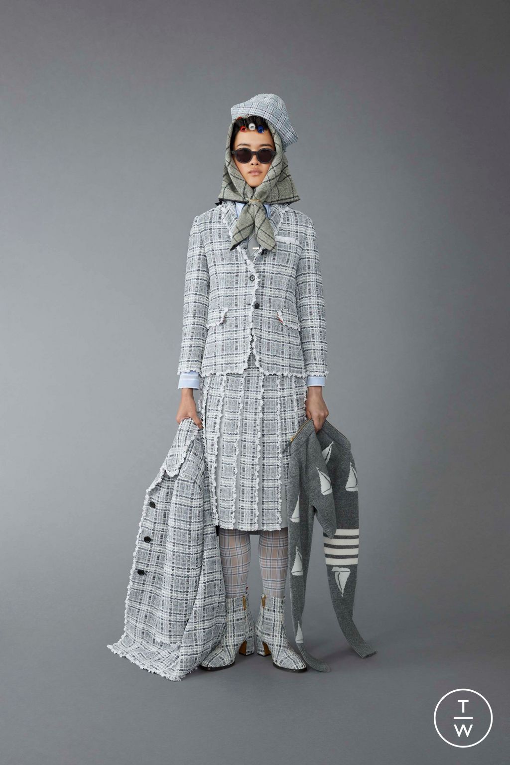 Fashion Week Paris Pre-Fall 2023 look 8 from the Thom Browne collection 女装