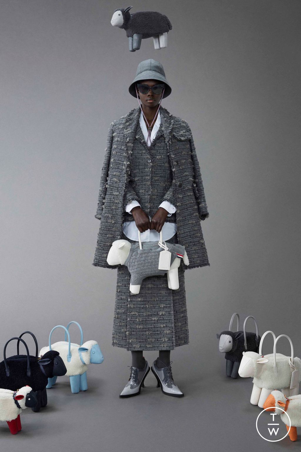 Fashion Week New York Resort 2024 look 8 from the Thom Browne collection womenswear