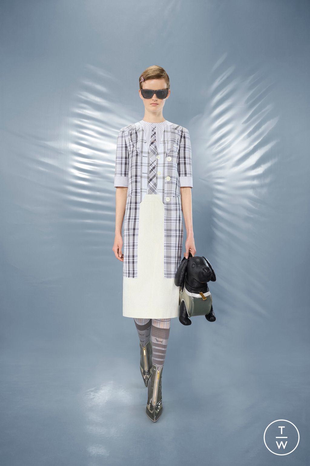Fashion Week New York Resort 2025 look 9 from the Thom Browne collection womenswear