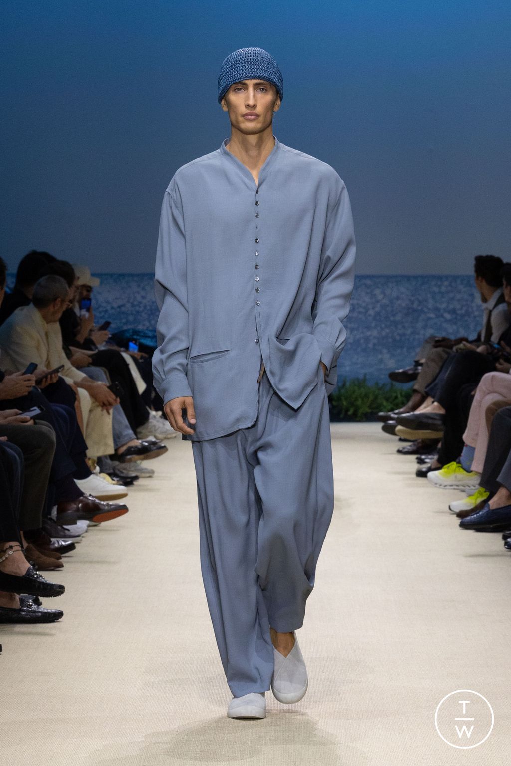 Fashion Week Milan Spring/Summer 2026 look 84 de la collection Giorgio Armani menswear