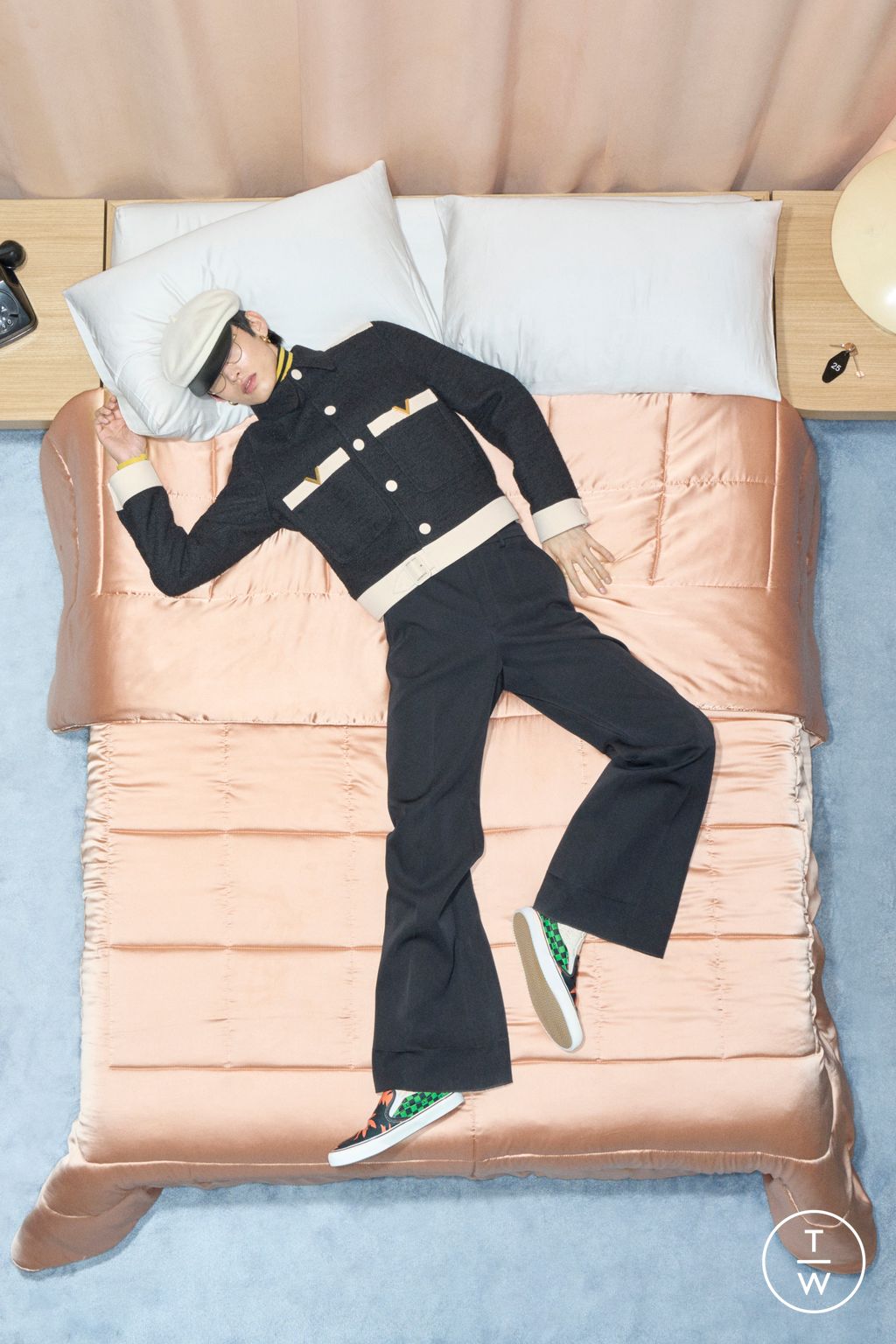 Fashion Week Paris Resort 2026 look 10 from the Valentino collection menswear