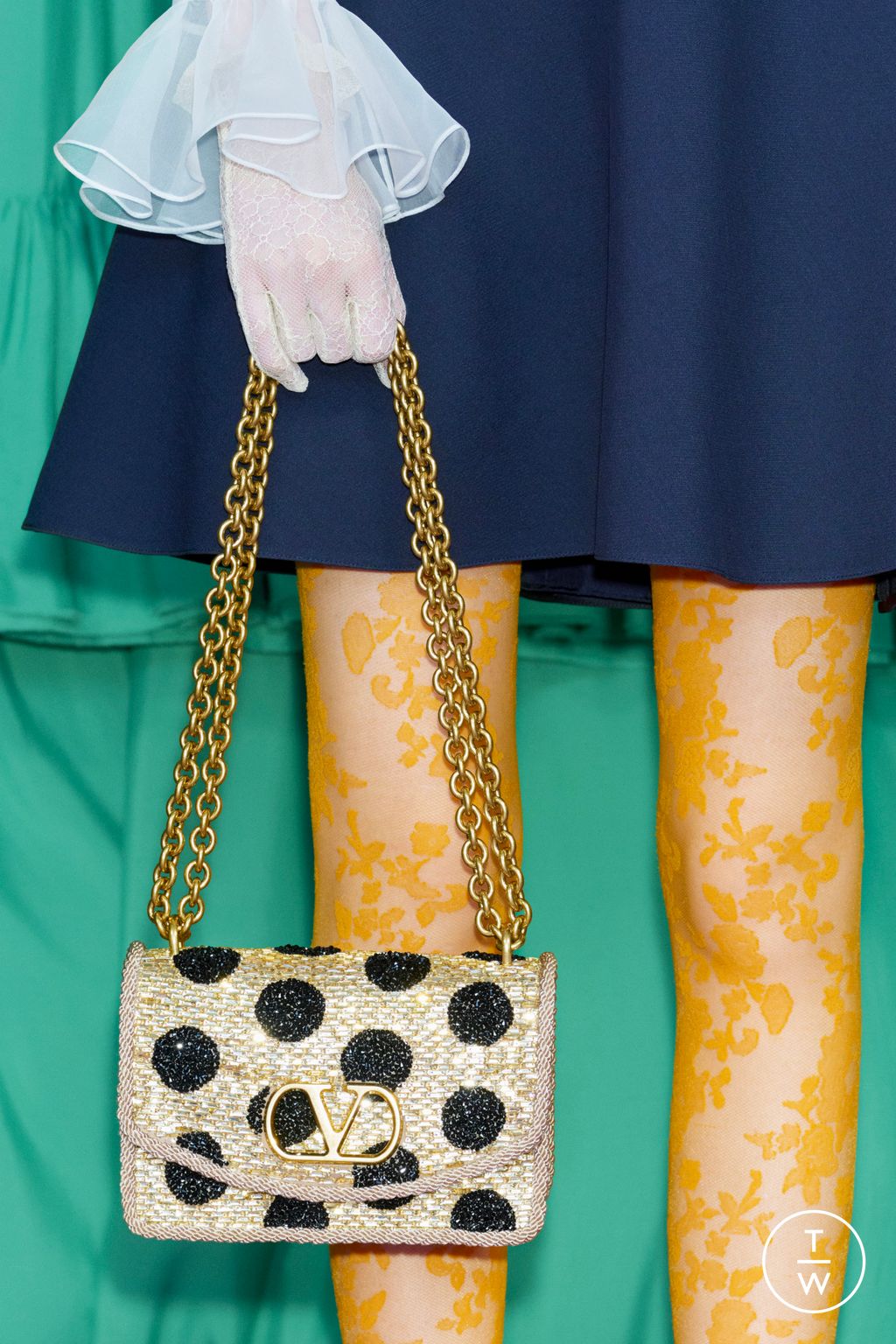 Fashion Week Paris Pre-Fall 2025 look 176 from the Valentino collection womenswear