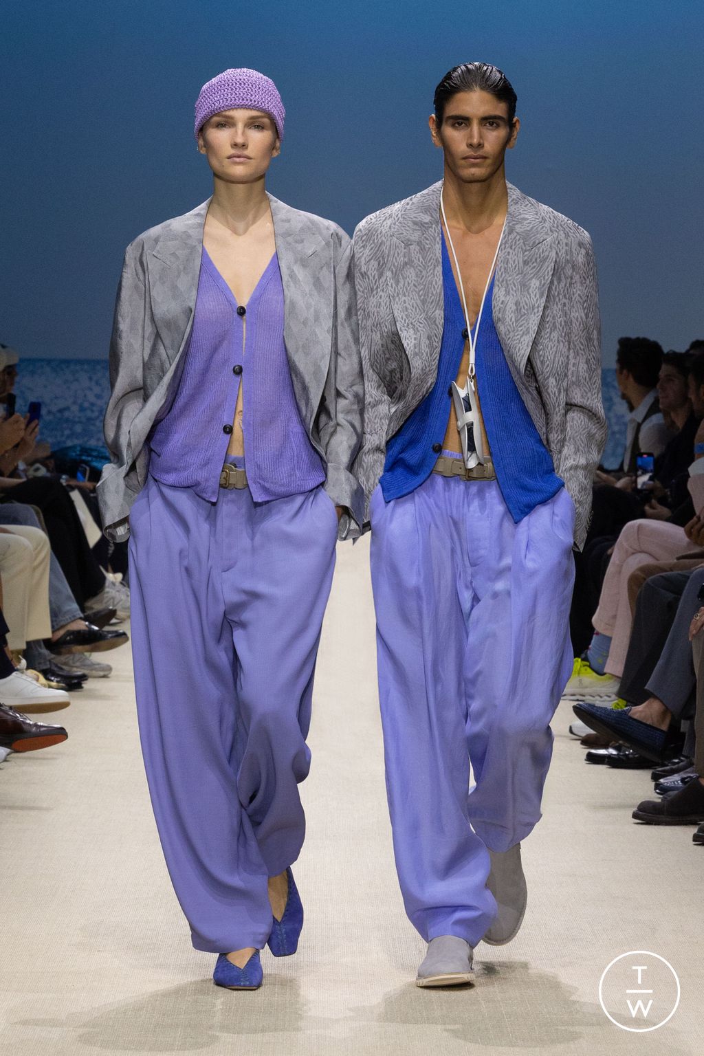 Fashion Week Milan Spring/Summer 2026 look 88 from the Giorgio Armani collection menswear