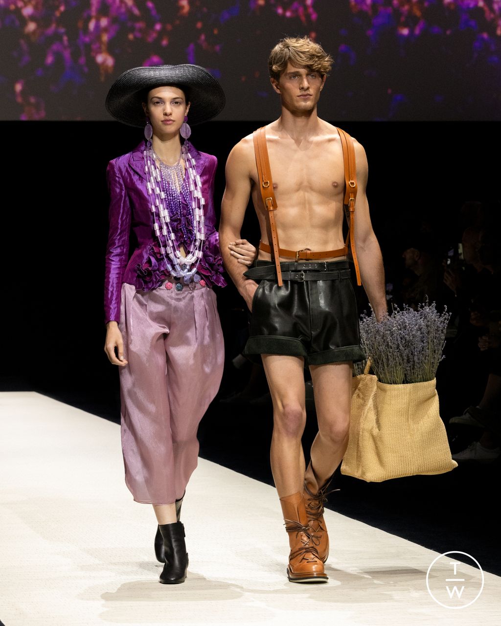 Fashion Week Milan Spring/Summer 2025 look 89 from the Emporio Armani collection menswear