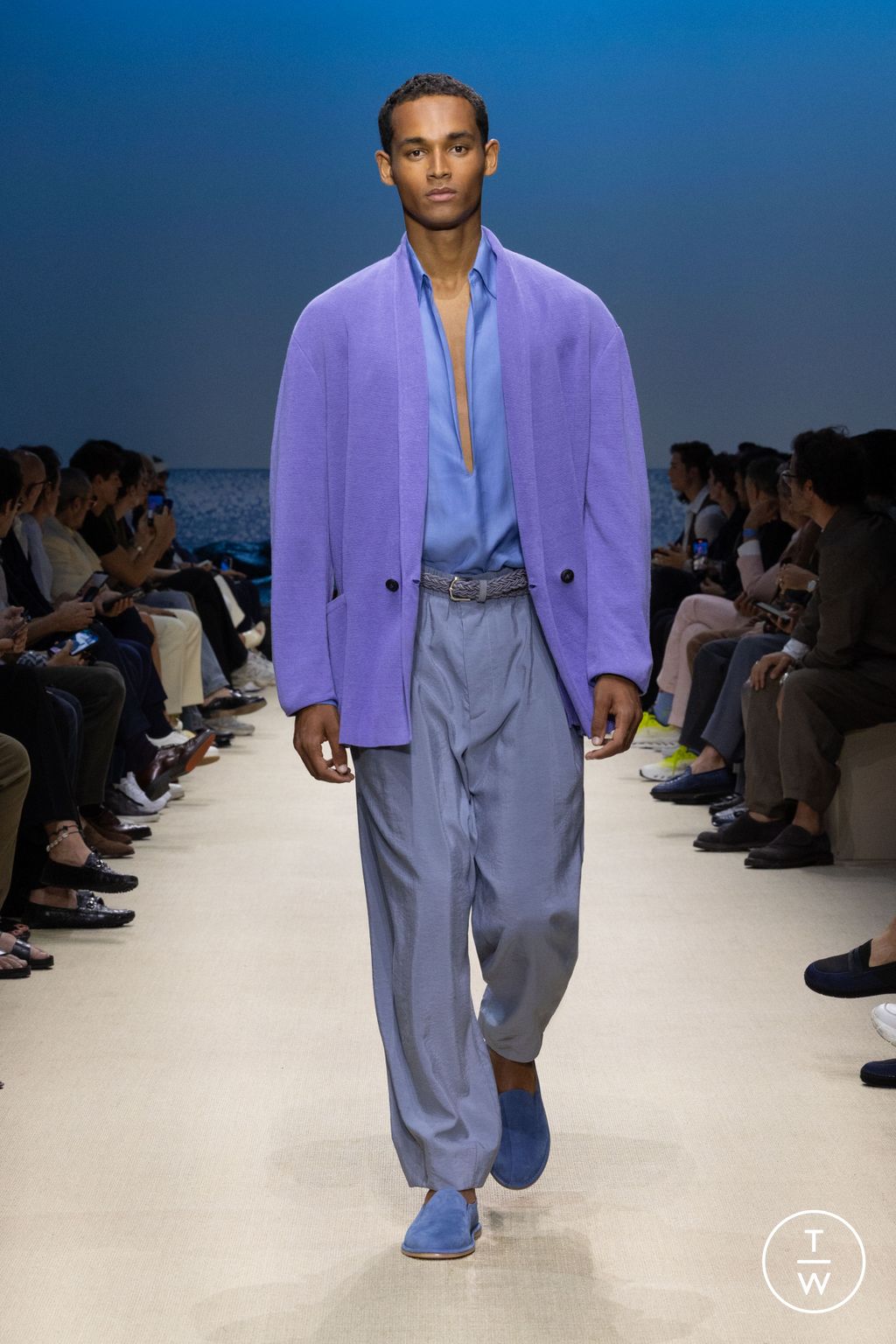 Fashion Week Milan Spring/Summer 2026 look 89 from the Giorgio Armani collection 男装