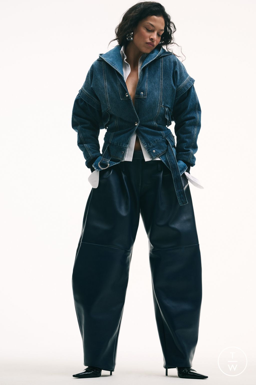 Fashion Week New York Fall/Winter 2026 look 8 from the Brandon Maxwell collection womenswear