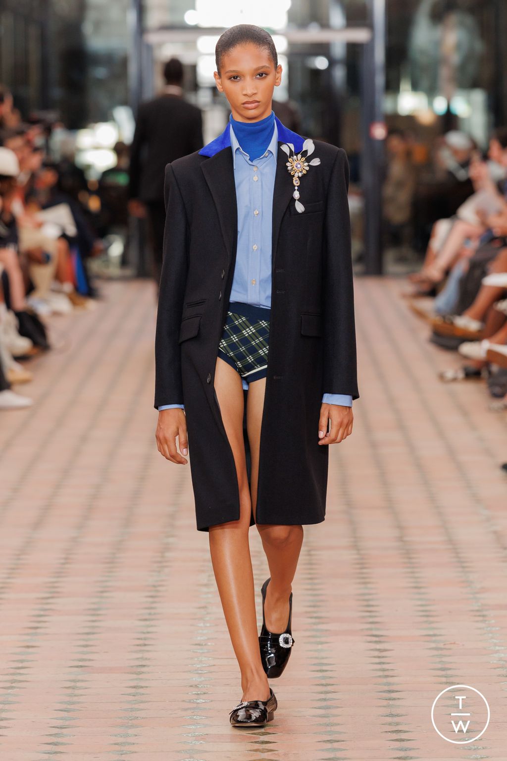 Fashion Week Paris Spring/Summer 2026 look 8 from the Wales Bonner collection menswear