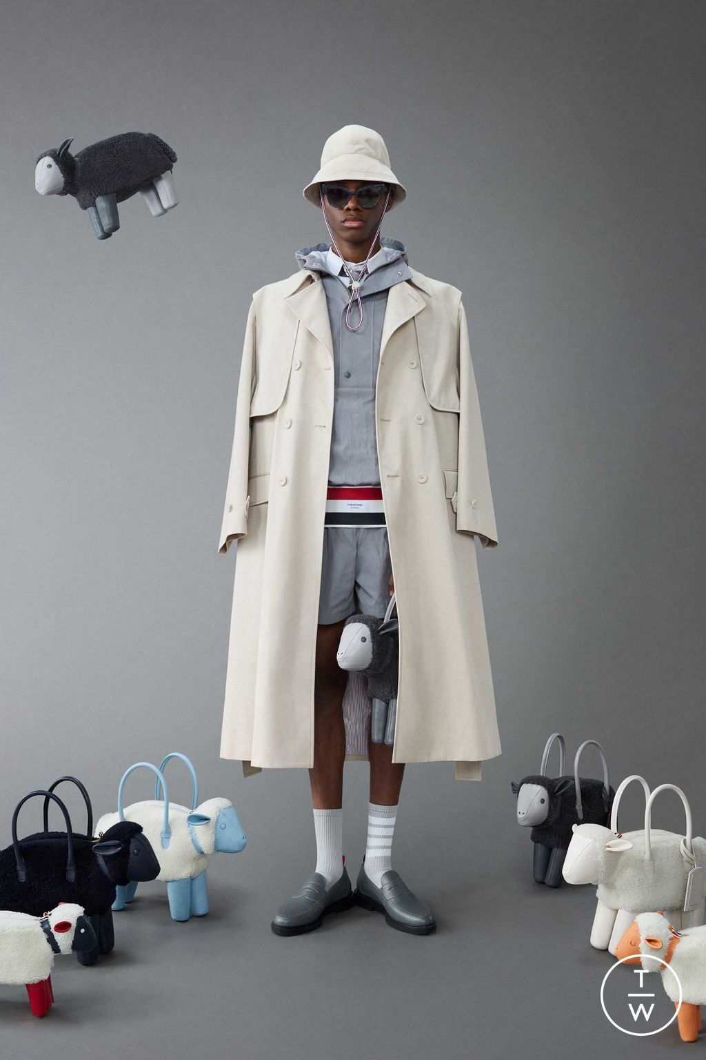 Fashion Week New York Resort 2024 look 9 from the Thom Browne collection menswear