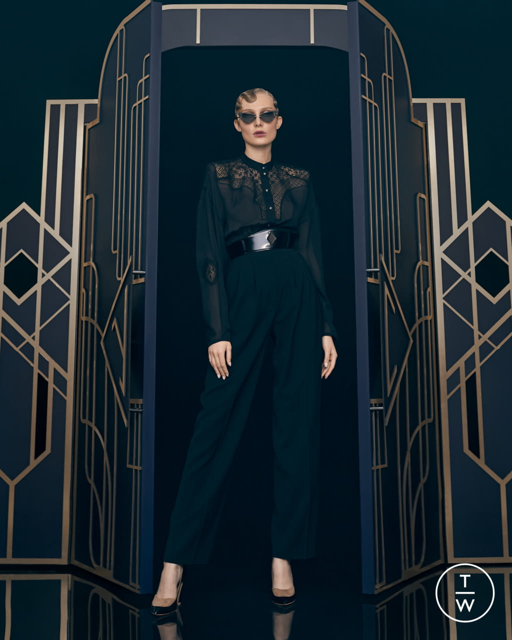 Fashion Week Paris Spring/Summer 2021 look 9 de la collection Ulyana Sergeenko couture