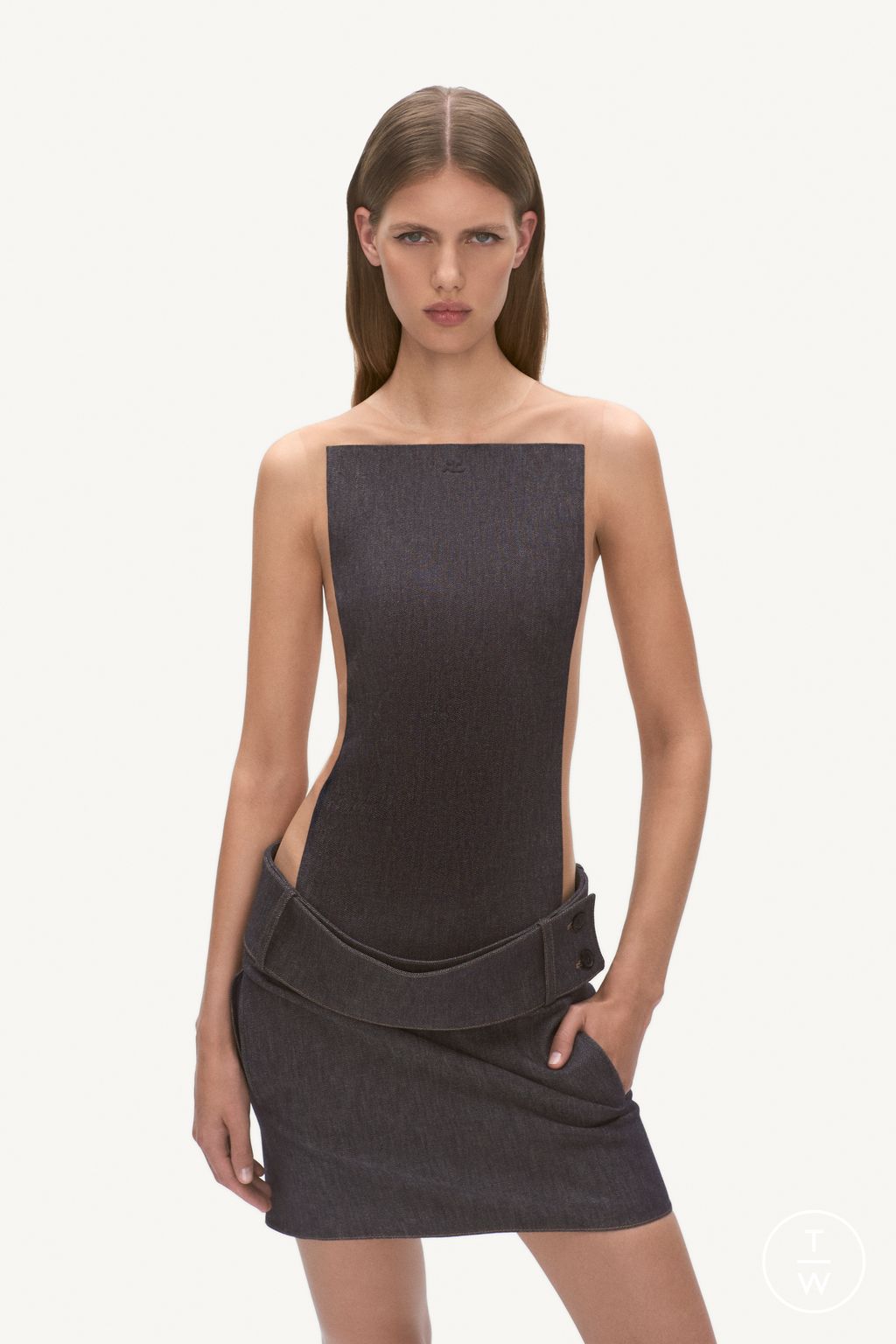 Fashion Week Paris Resort 2025 look 9 from the Courrèges collection womenswear