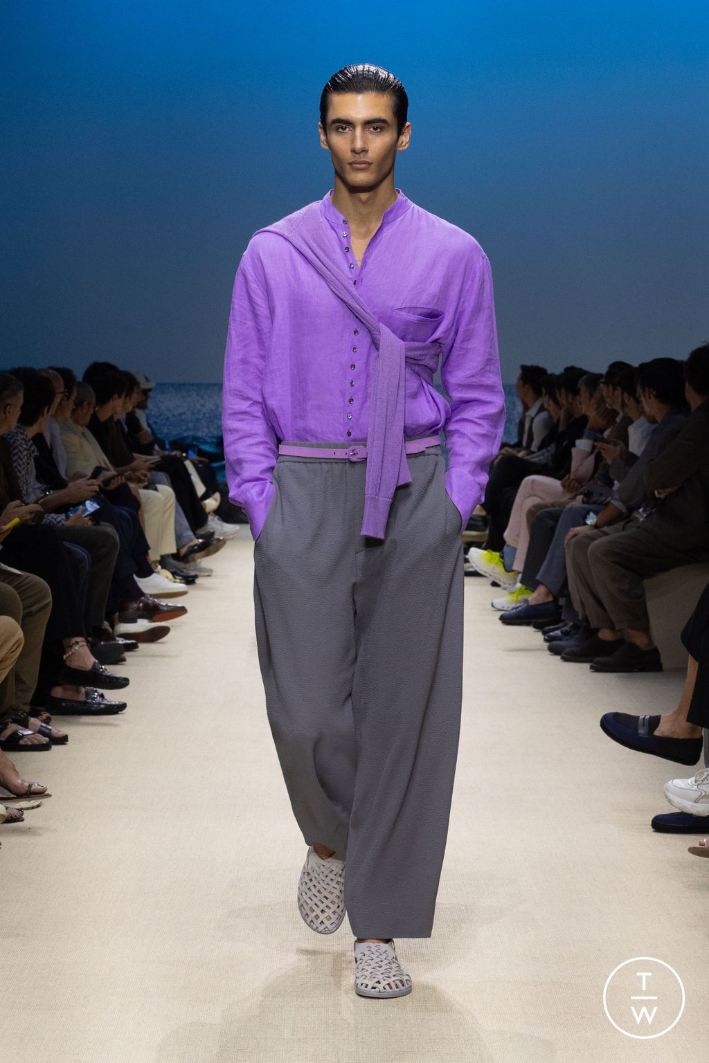 Fashion Week Milan Spring/Summer 2026 look 91 de la collection Giorgio Armani menswear