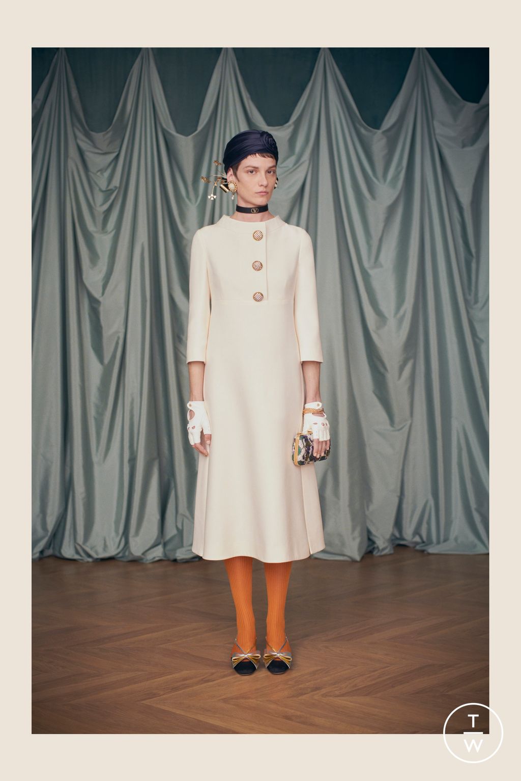 Fashion Week Paris Resort 2025 look 90 from the Valentino collection womenswear