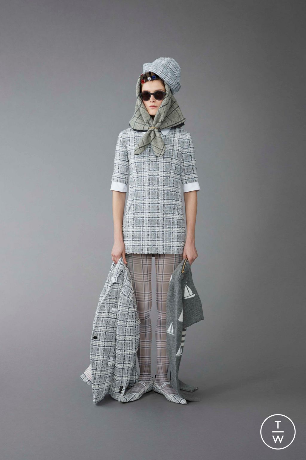 Fashion Week Paris Pre-Fall 2023 look 9 from the Thom Browne collection womenswear