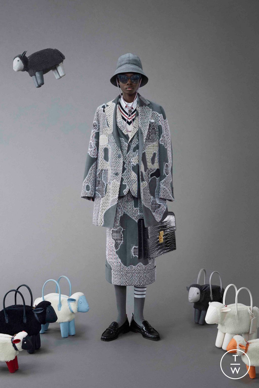 Fashion Week New York Resort 2024 look 9 from the Thom Browne collection womenswear
