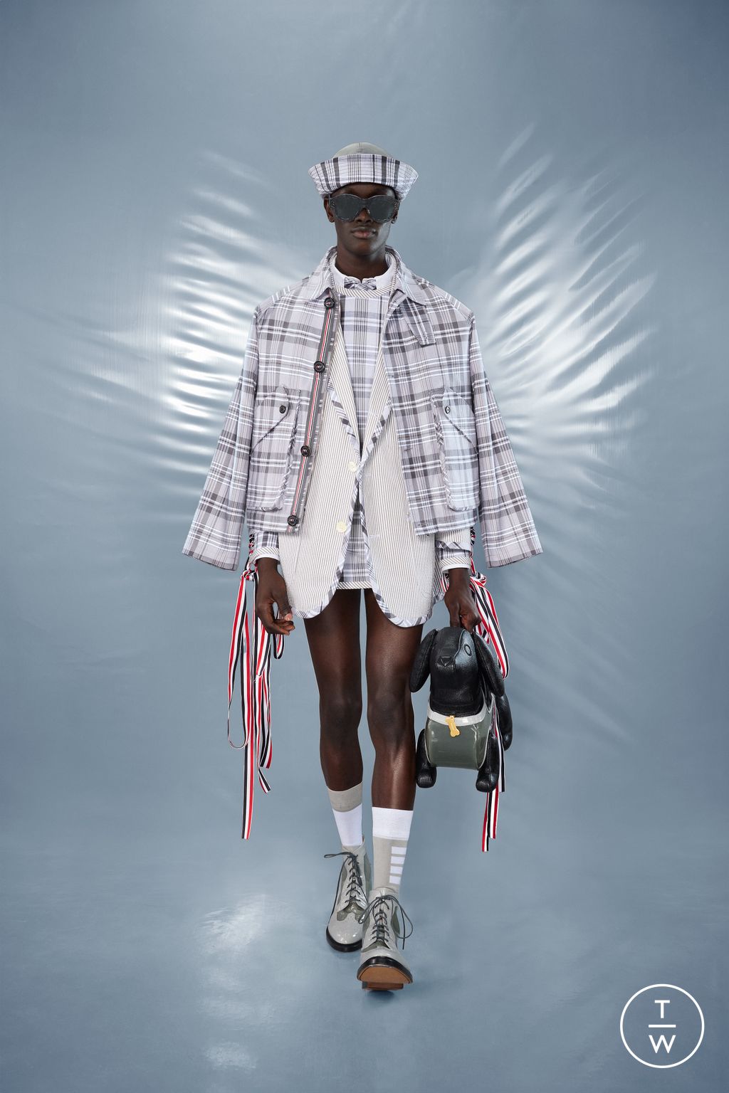 Fashion Week New York Resort 2025 look 10 from the Thom Browne collection menswear
