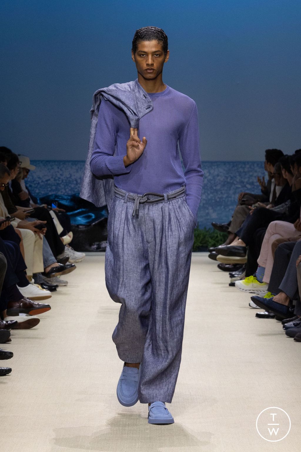 Fashion Week Milan Spring/Summer 2026 look 92 from the Giorgio Armani collection 男装